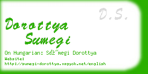 dorottya sumegi business card